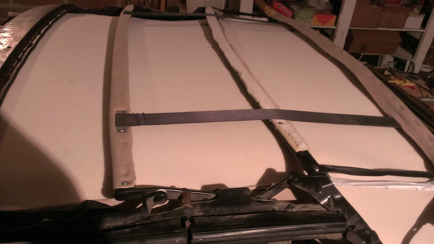Headliner on a Convertible top XJS Jaglovers Forums