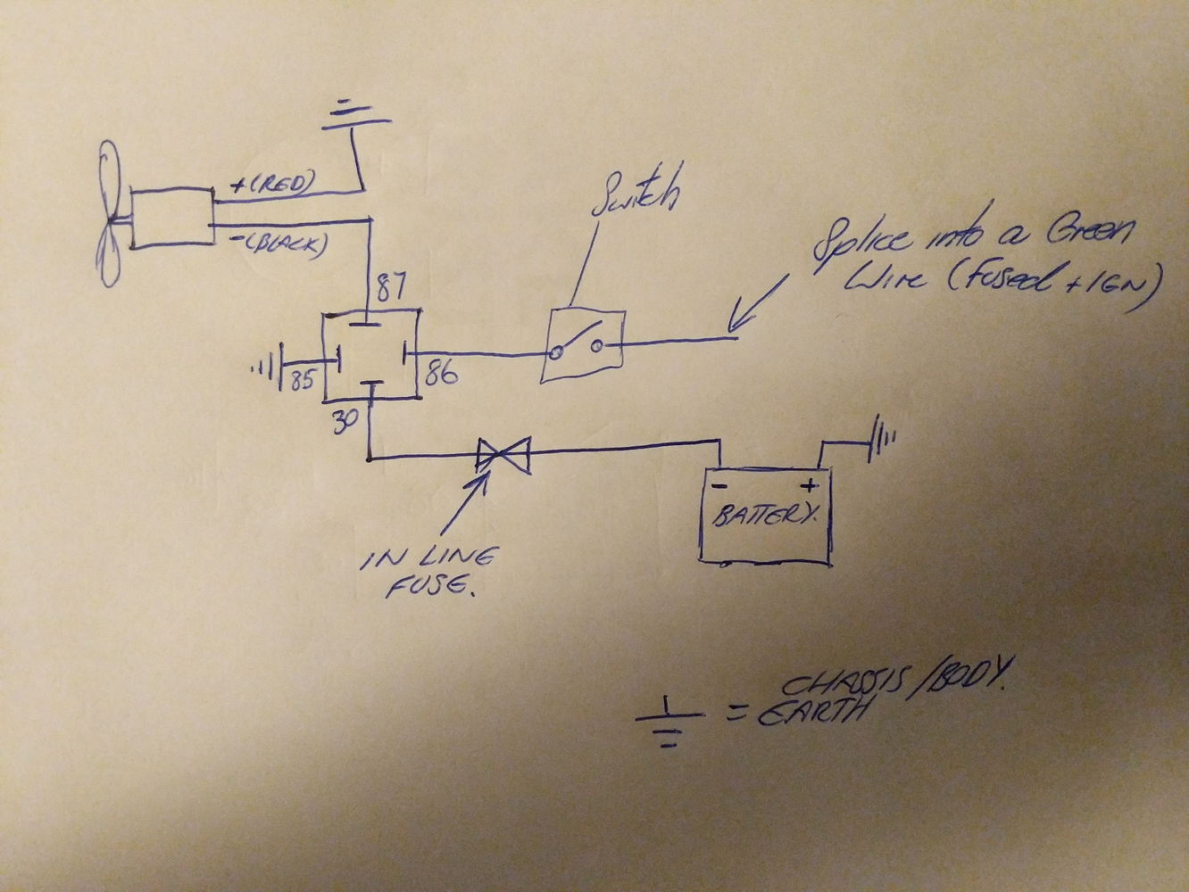 Wiring diagram for -ve trigger relay - XK - Jag-lovers Forums