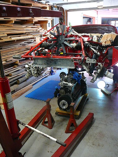 Engine on the Creeper Car In the Air P1110697