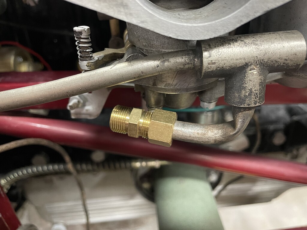 Soldering new fuel lines onto old triple carb pipe… EType Jag