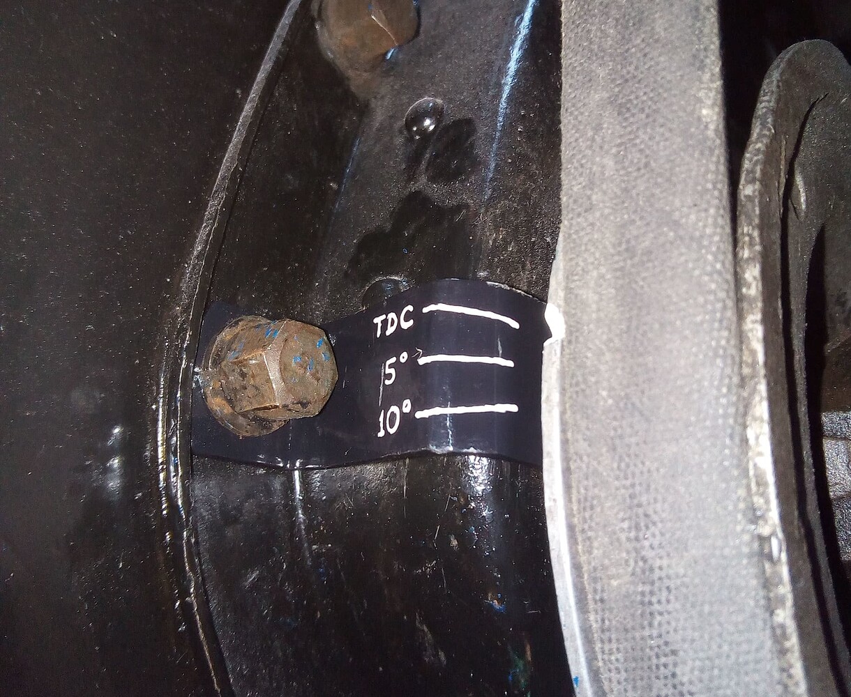 Ignition timing mark and degrees before TDC PreXK Jaglovers Forums