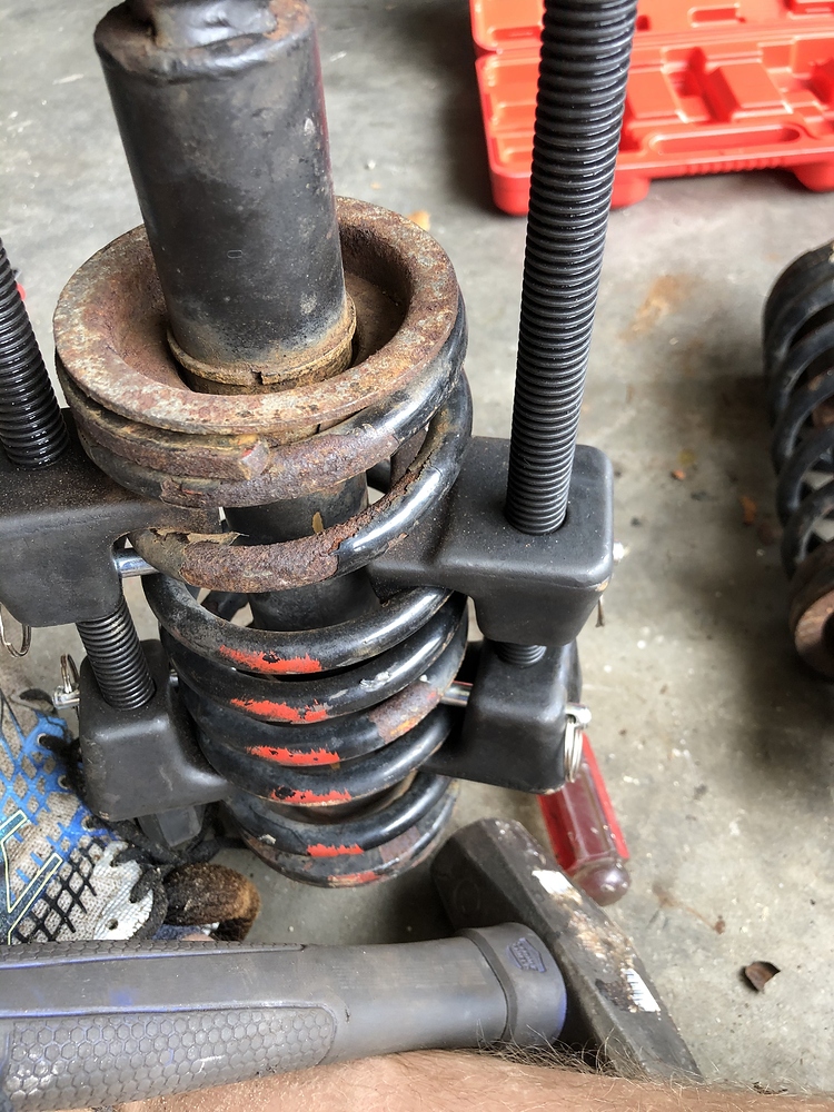 Rear spring and shock disassembly XJS Jaglovers Forums