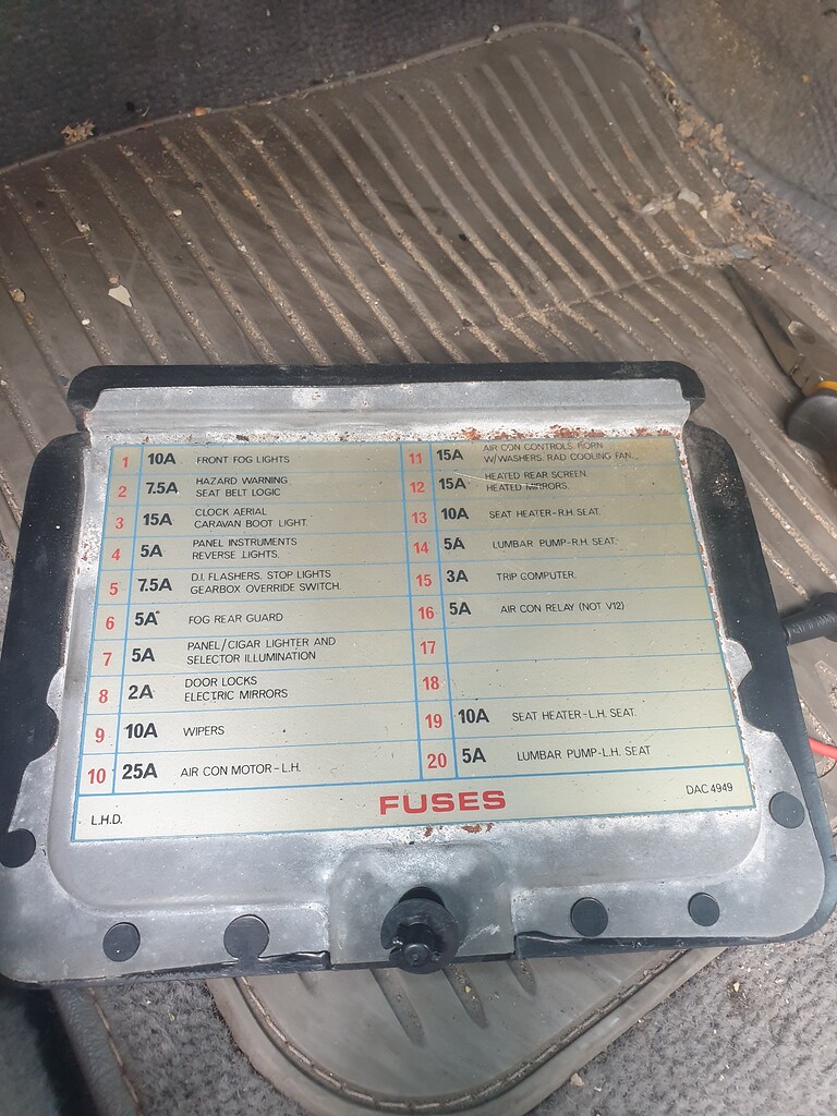 5 fuse keep blowing up (solved) XJS Jaglovers Forums