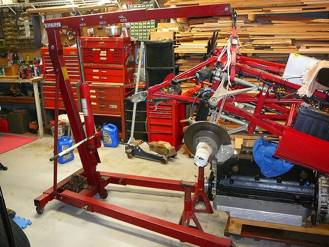 Engine Lowered, Car Lifted P1110698