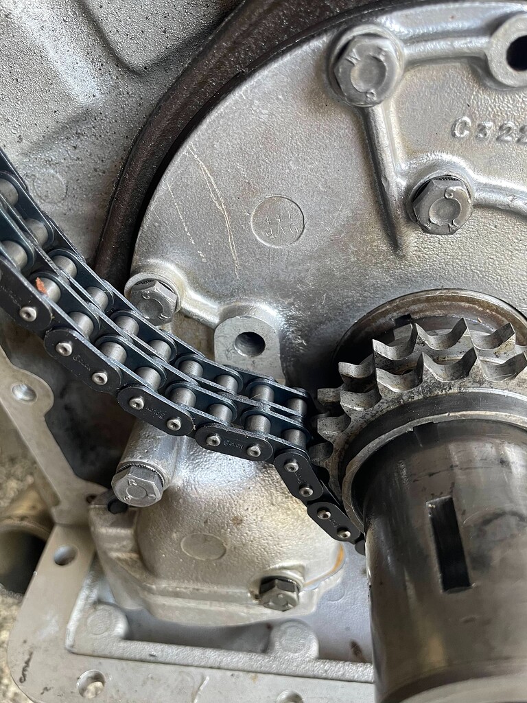 72 XKE 2+2 v12 Missing the chain tensioner pin, looking for measures