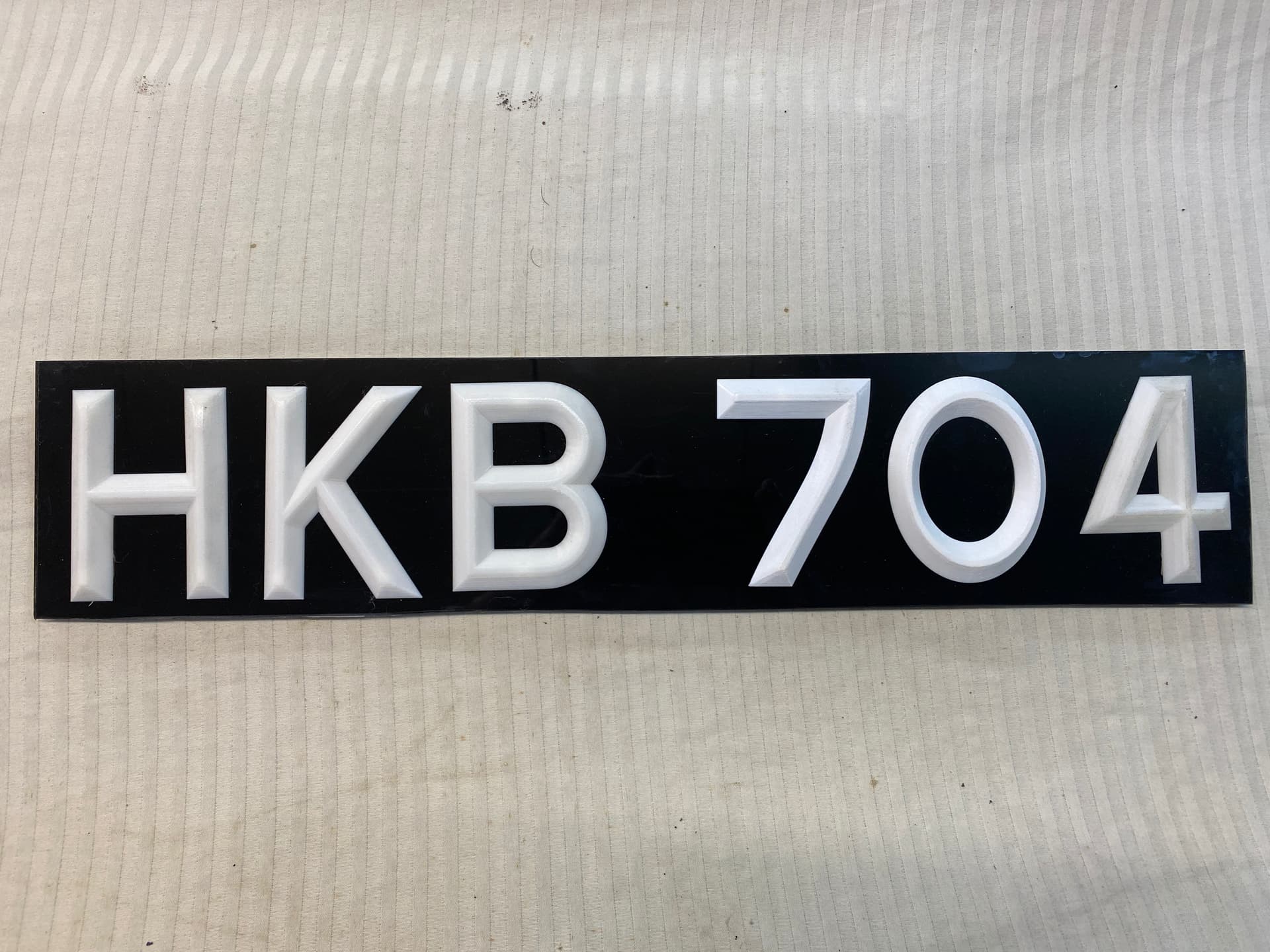 MK4 Lightbox translucent number plate made one PreXK Jag