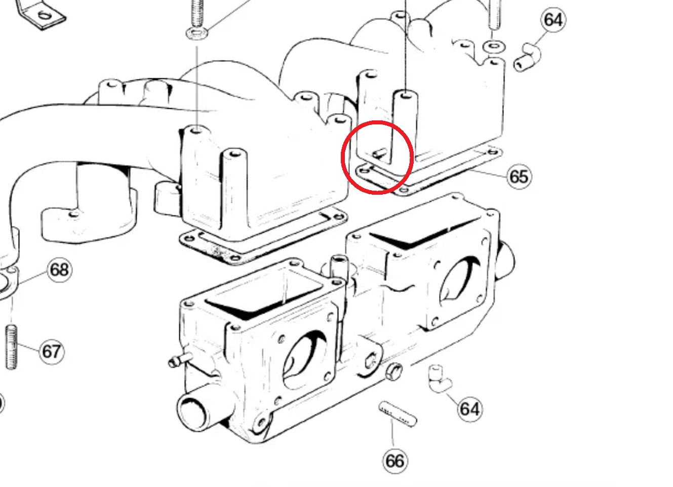 EType S3 Air Cleaner Temp Sensor Vacuum Connection EType Jag