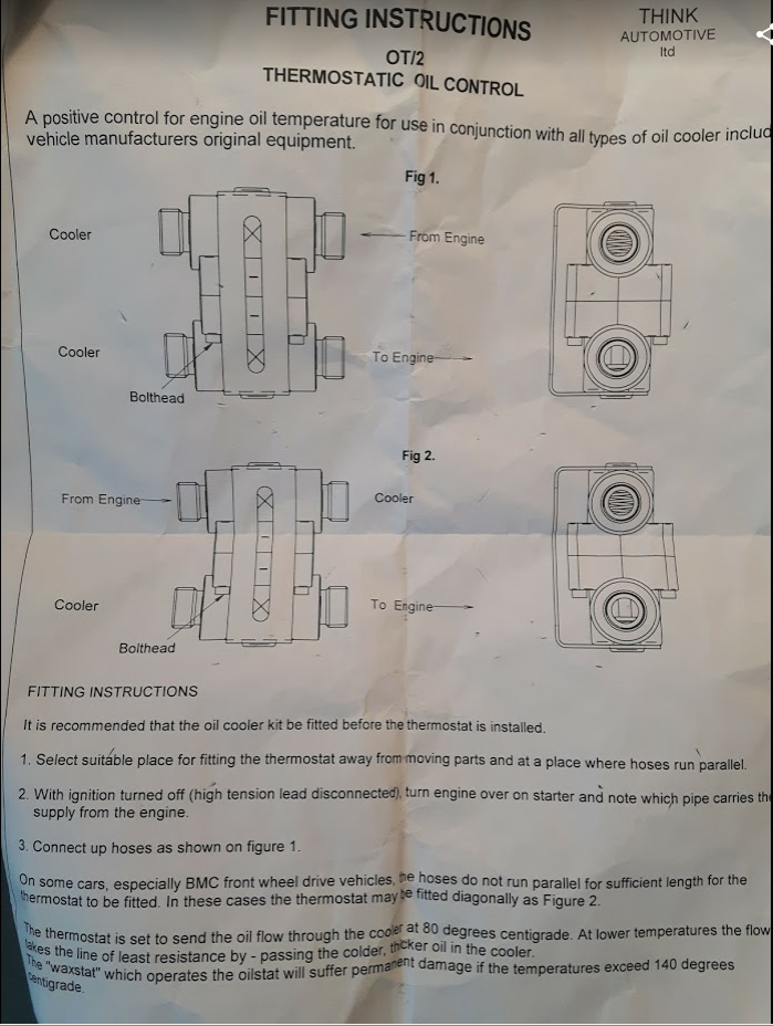 Oil flow through oil filter head, directions? (copied from XJforum