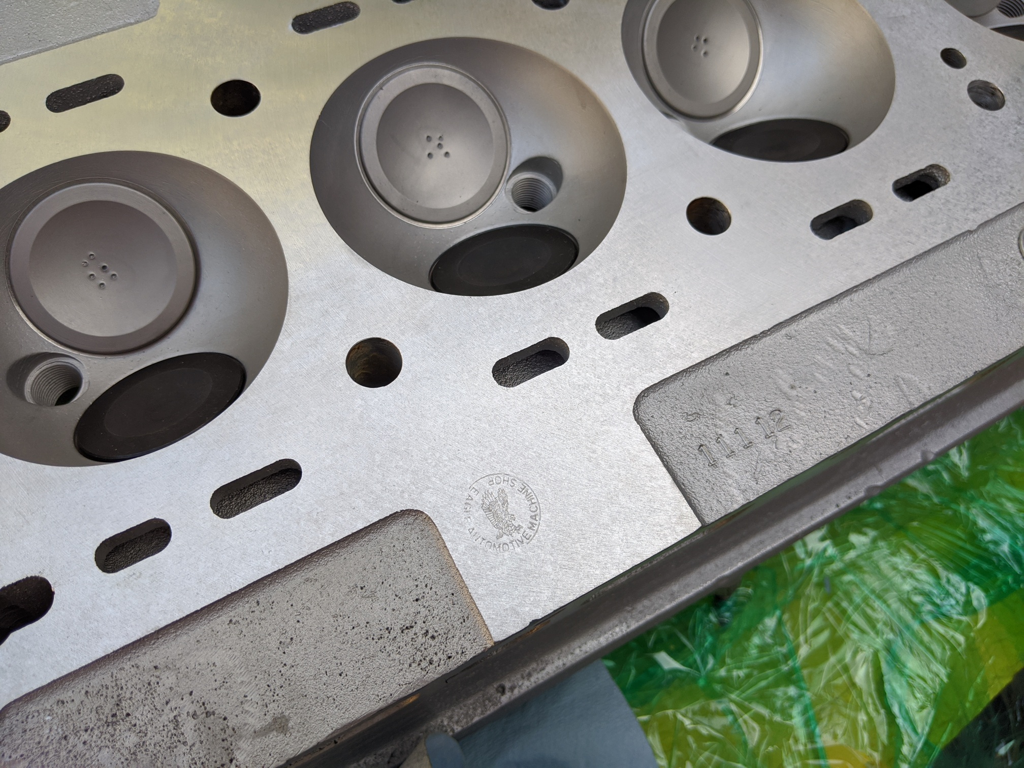 Scratched engine block surface after machine work XKEngine Jag