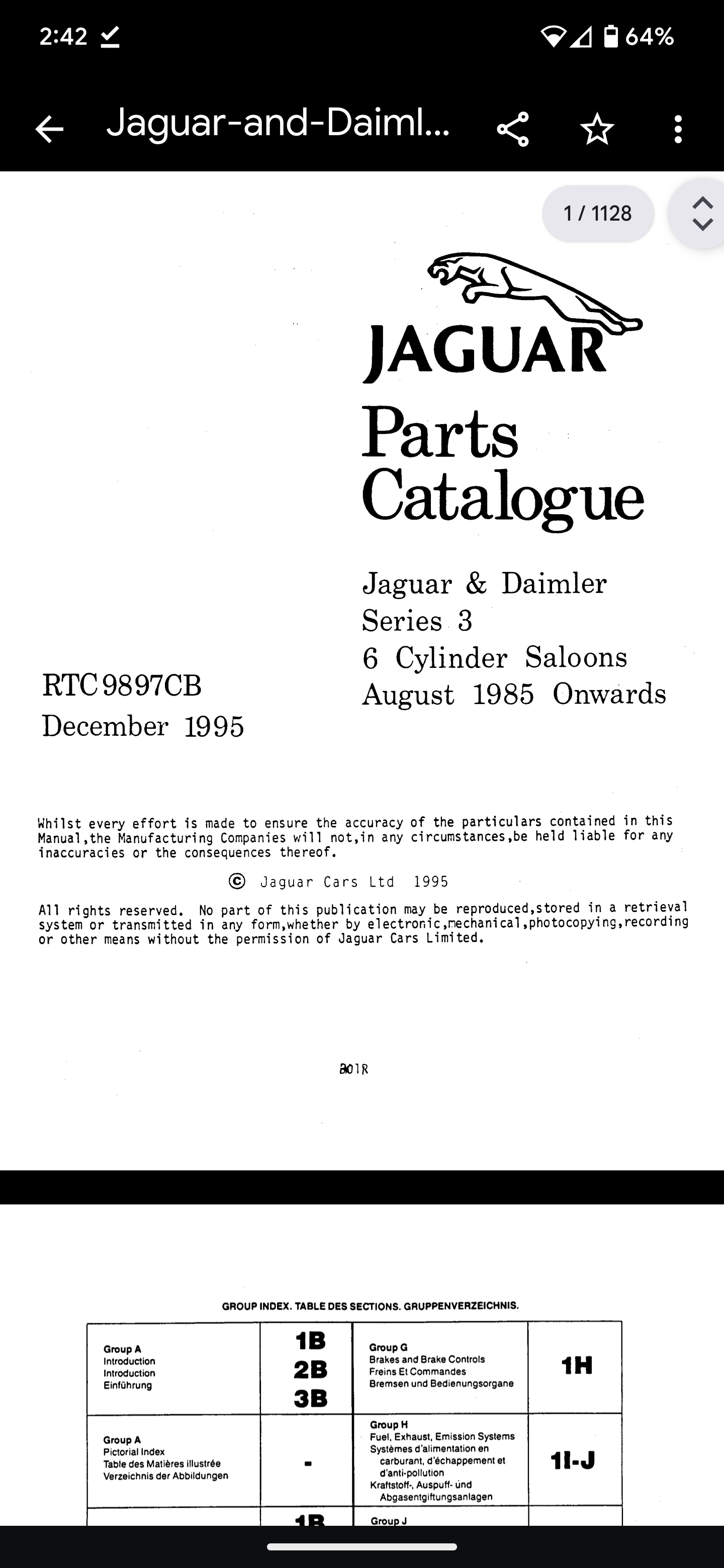 Parts catalogue - xj6 - XJ - Jag-lovers Forums