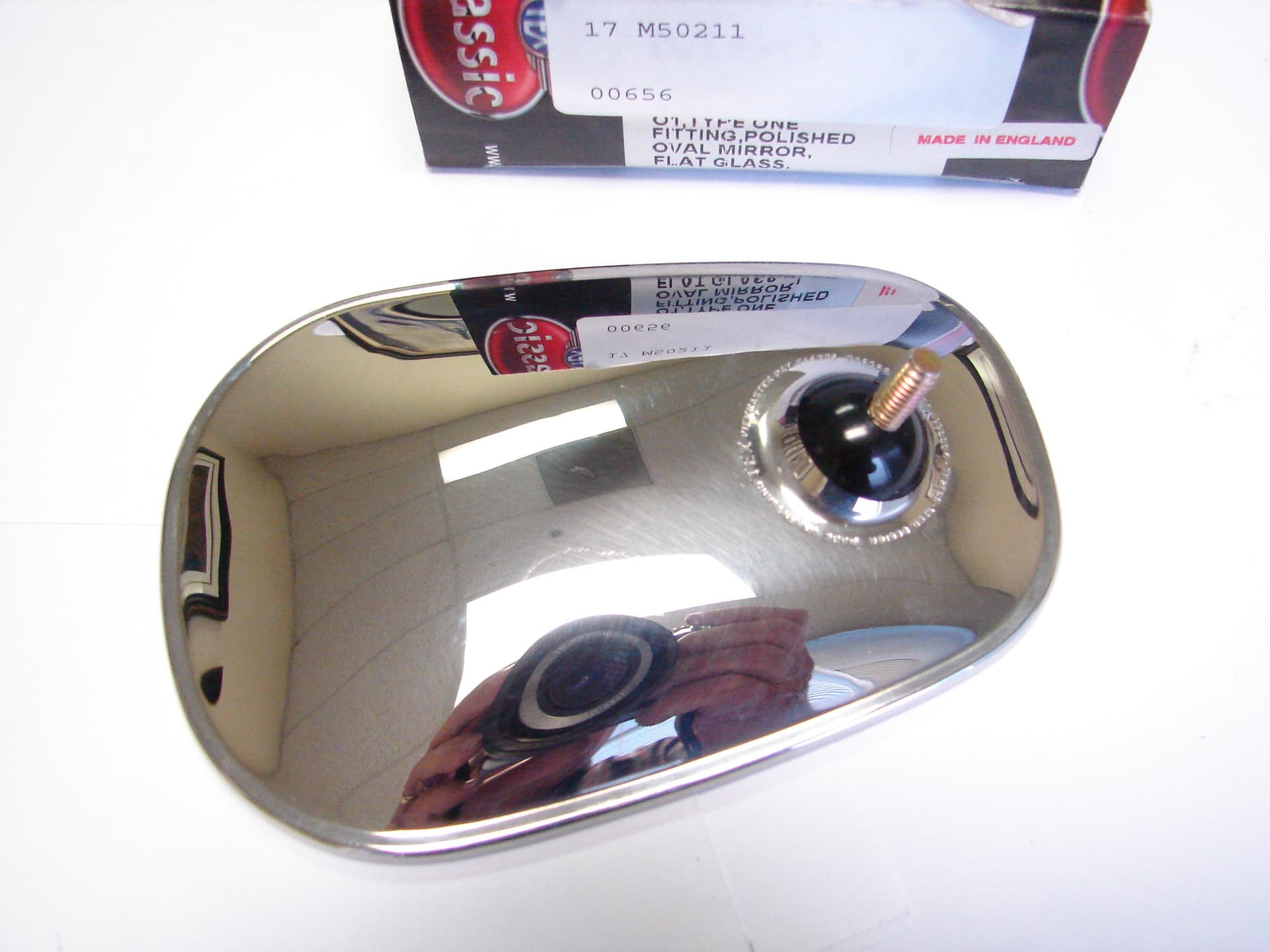 Door mirror with or without black seal around glass - E-Type - Jag ...