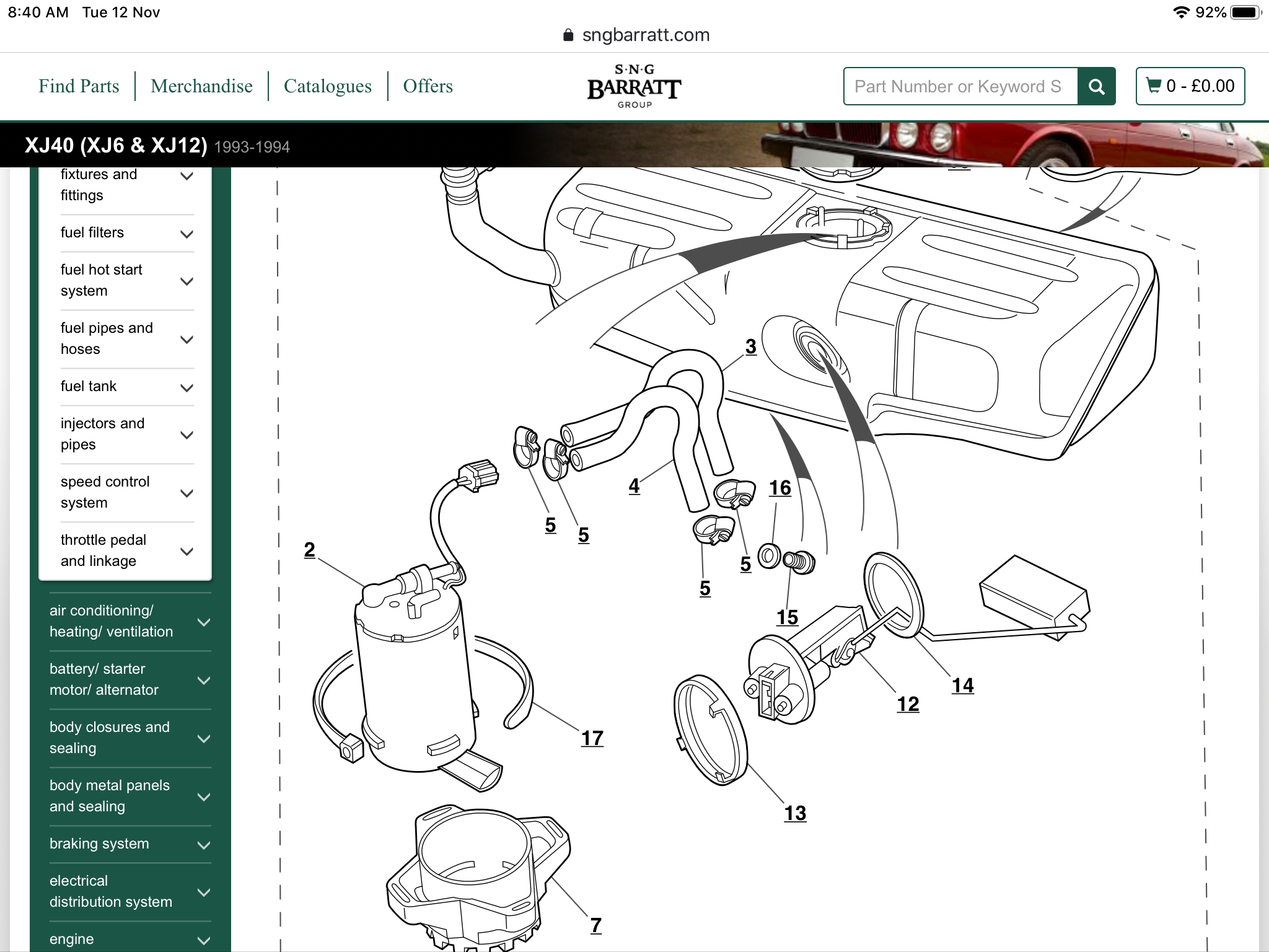 1990 XJ40 fuel pump XJ40 Jaglovers Forums