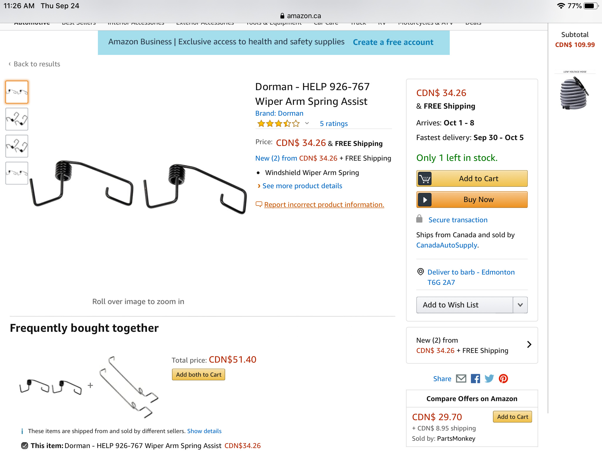 Wiper arm springs EType Jaglovers Forums