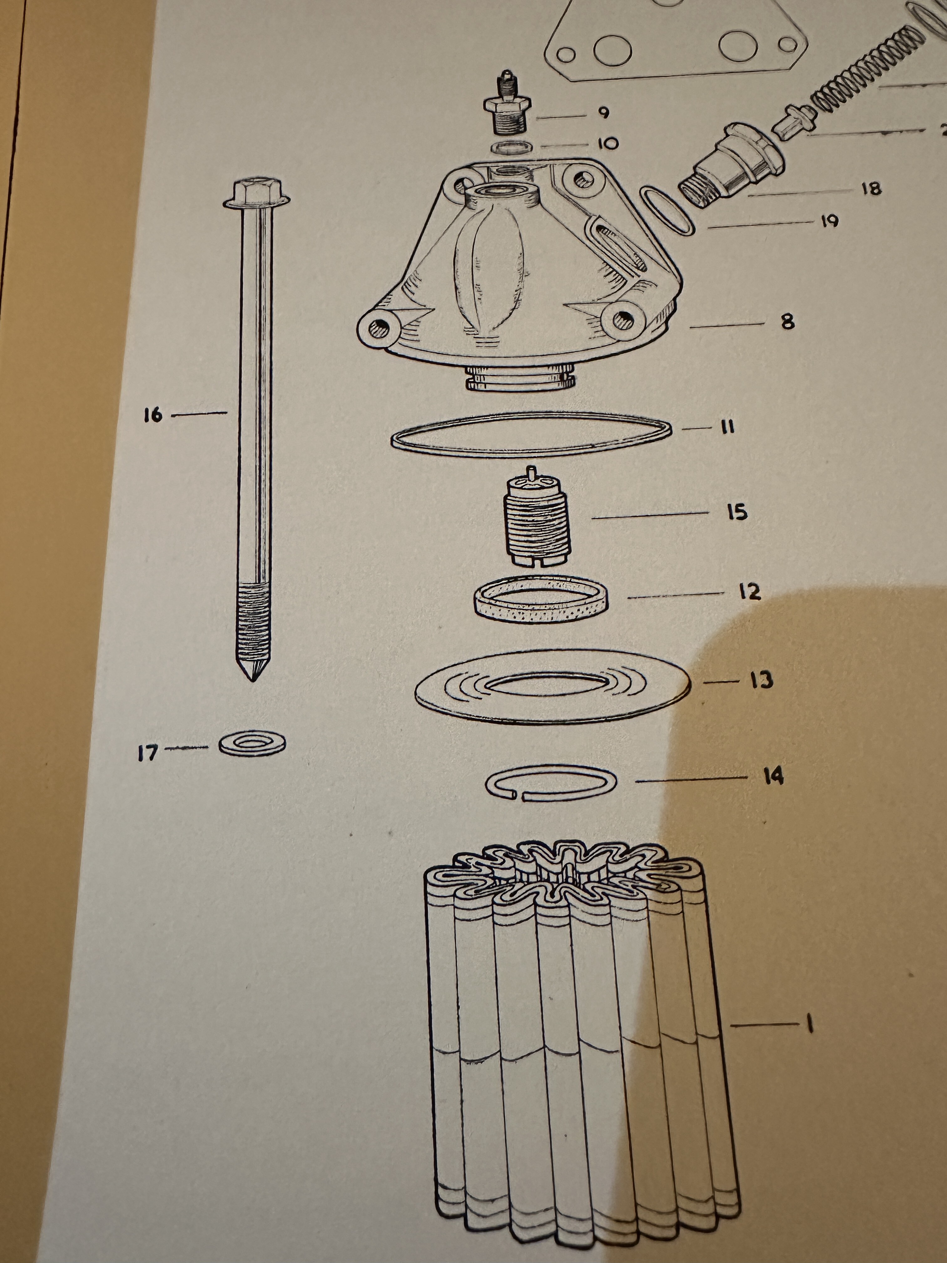 Oil filter canister retaining bolt parts - XK - Jag-lovers Forums