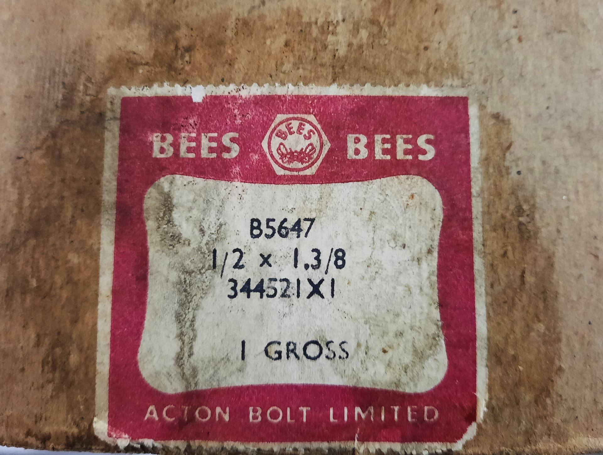 Original BEES bolt carton box? - XK - Jag-lovers Forums