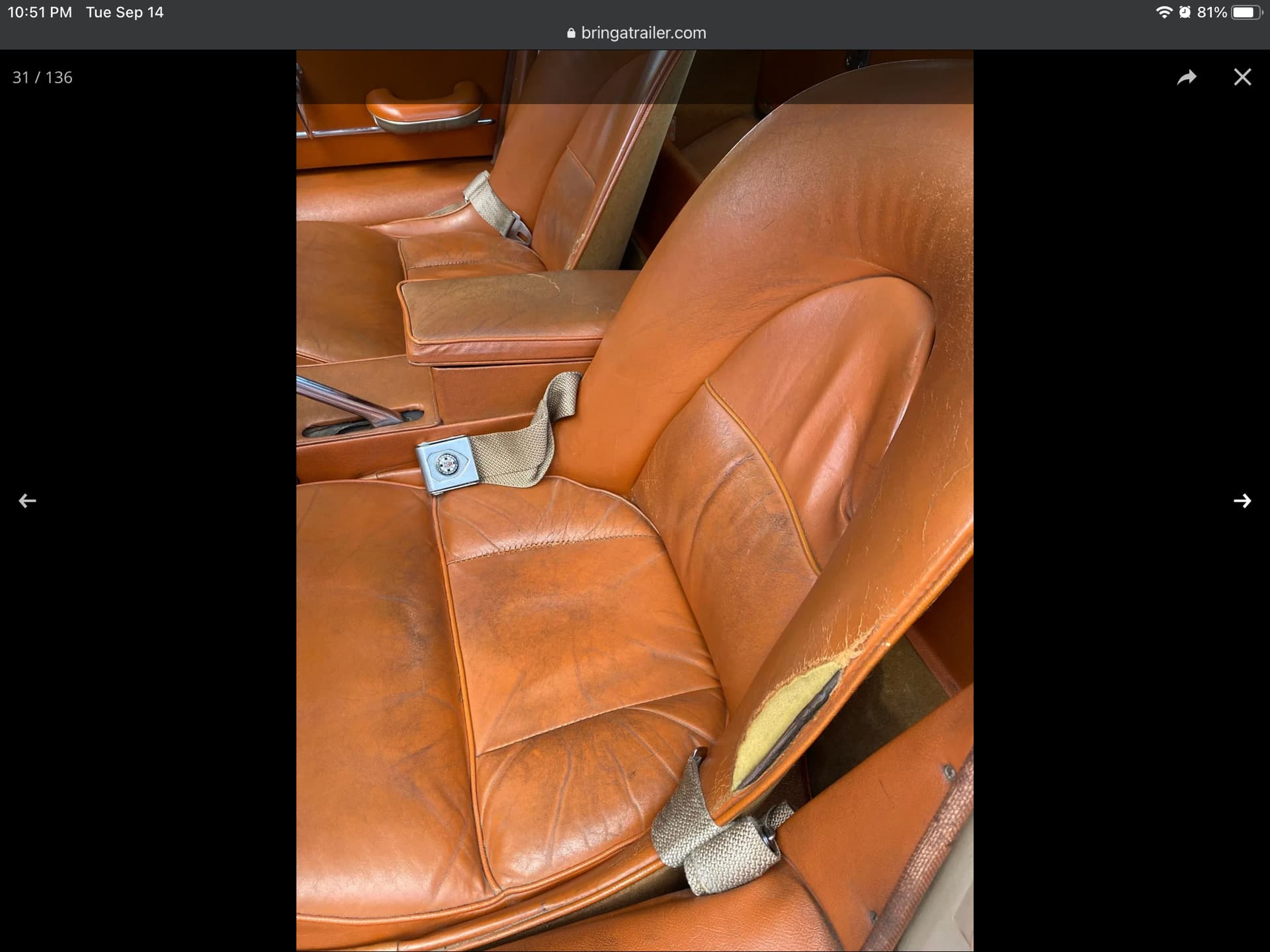 El General Tan Leather Interior Take a seat inside our Bentayga V8 S with full Newmarket Tan  main image 3