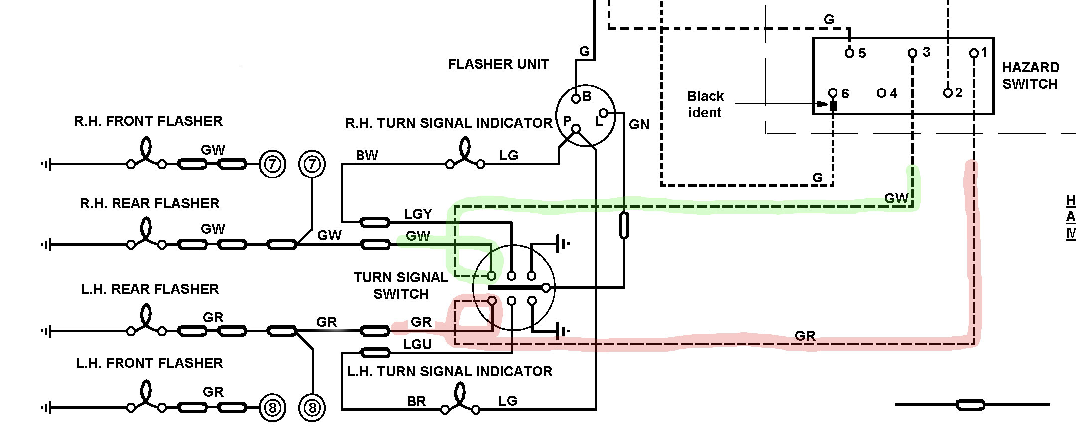 1967 s1 Hazard Warning Wiring Diagram - E-Type - Jag-lovers Forums