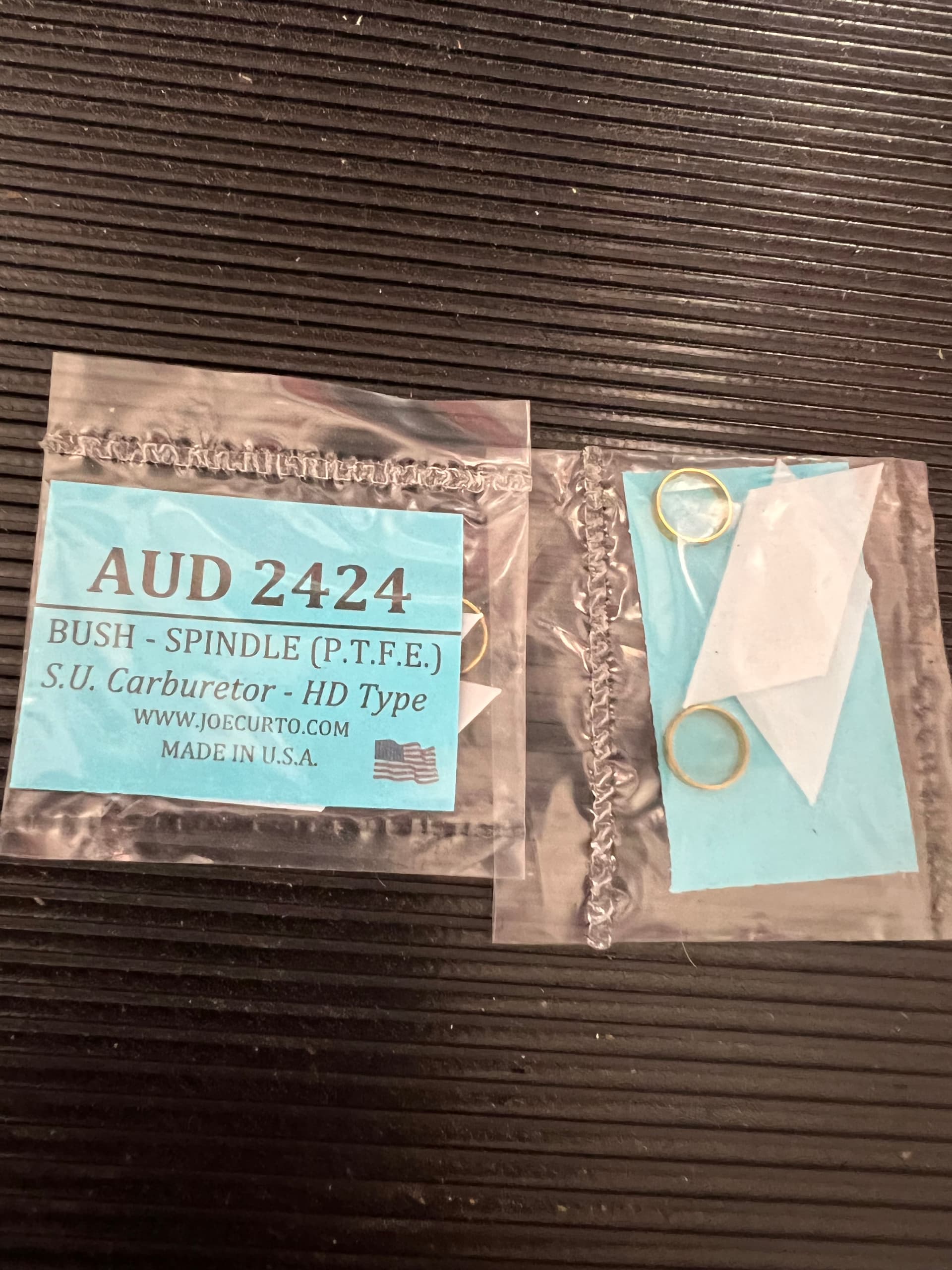 P.T.F.E material for SU carb throttle shaft bushing EType Jag